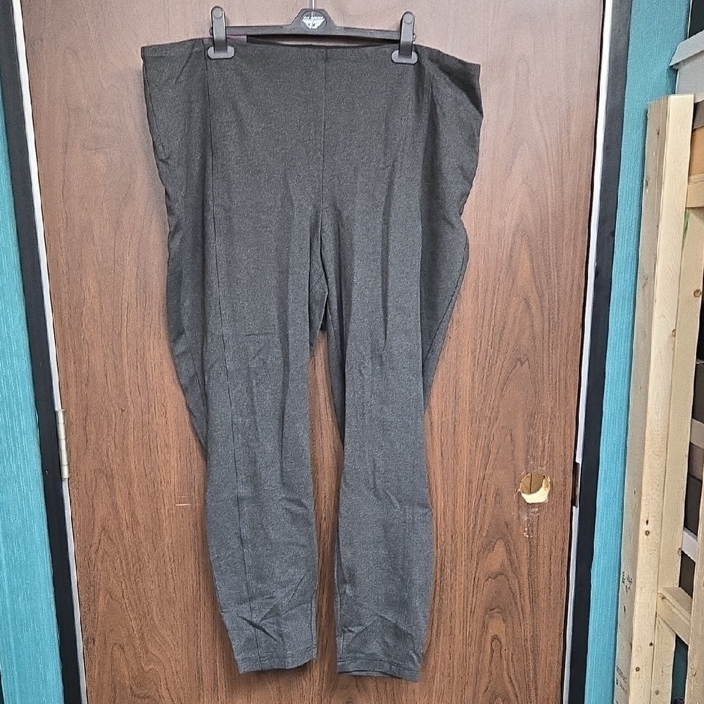 Dalia Size 22 Dark Grey Pull On Dress Pant Leggings
